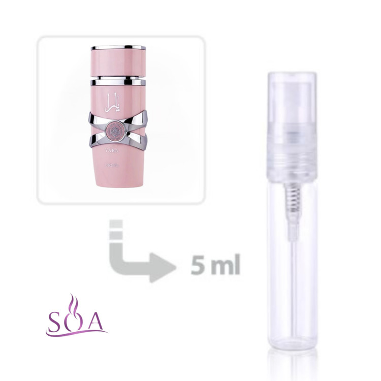 دکانت 5 میل عطر یارا لطافه زنانه با رایحه شیرین و وانیلی