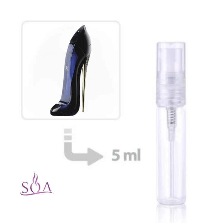 دکانت عطر گود گرل کارولینا هررا 5 میل زنانه با رایحه گرم و شیرین Carolina Herrera Good Girl