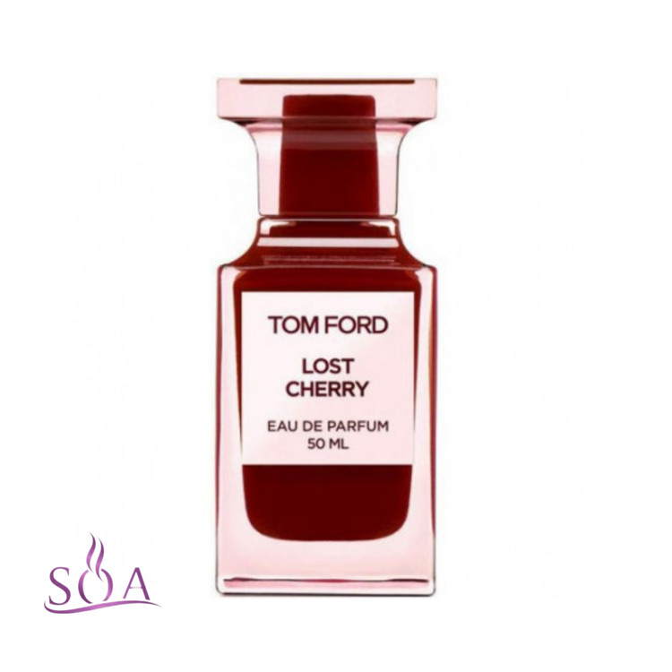 عطر تام فورد لاست چری 100 میل با بطری لوکس قرمز تیره، رایحه گرم شیرین گیلاسی مناسب زنانه و مردانه
