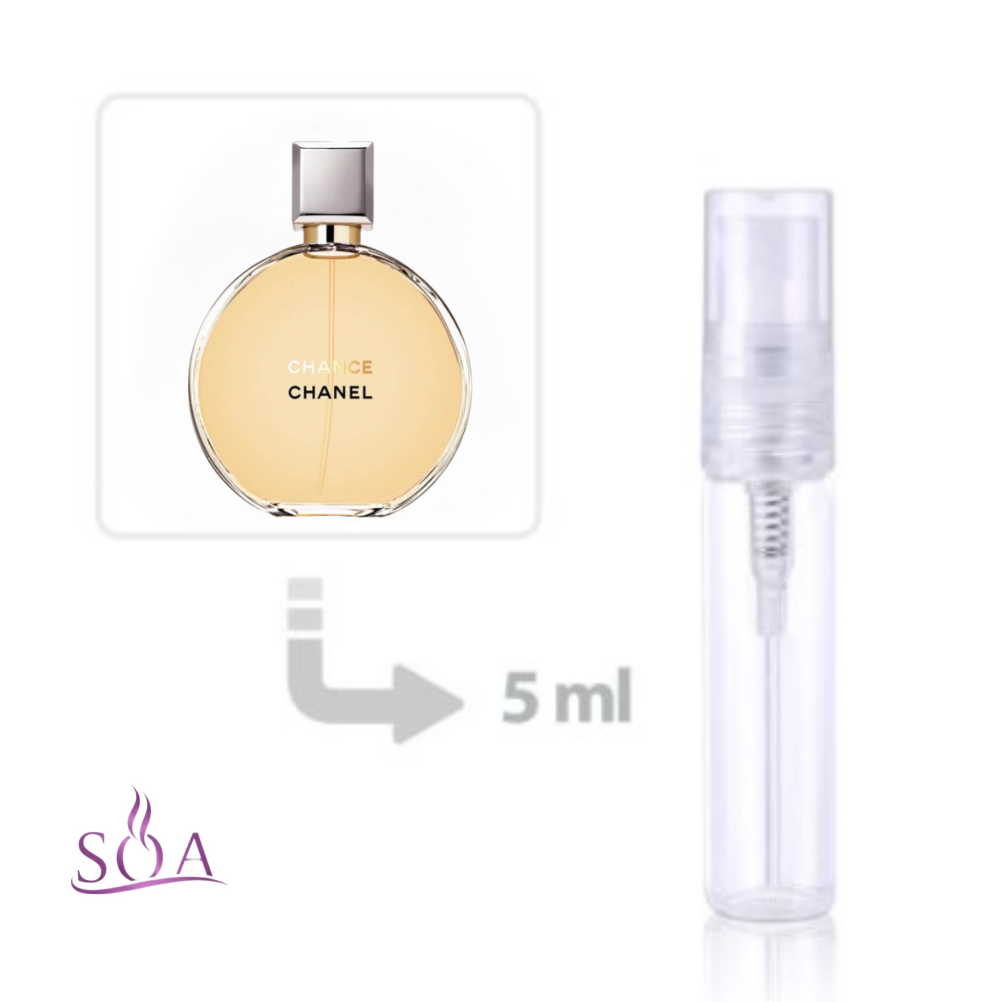 دکانت عطر شنل چنس ادوپرفیوم 5 میل با رایحه گلی و شیرین از برند Chanel