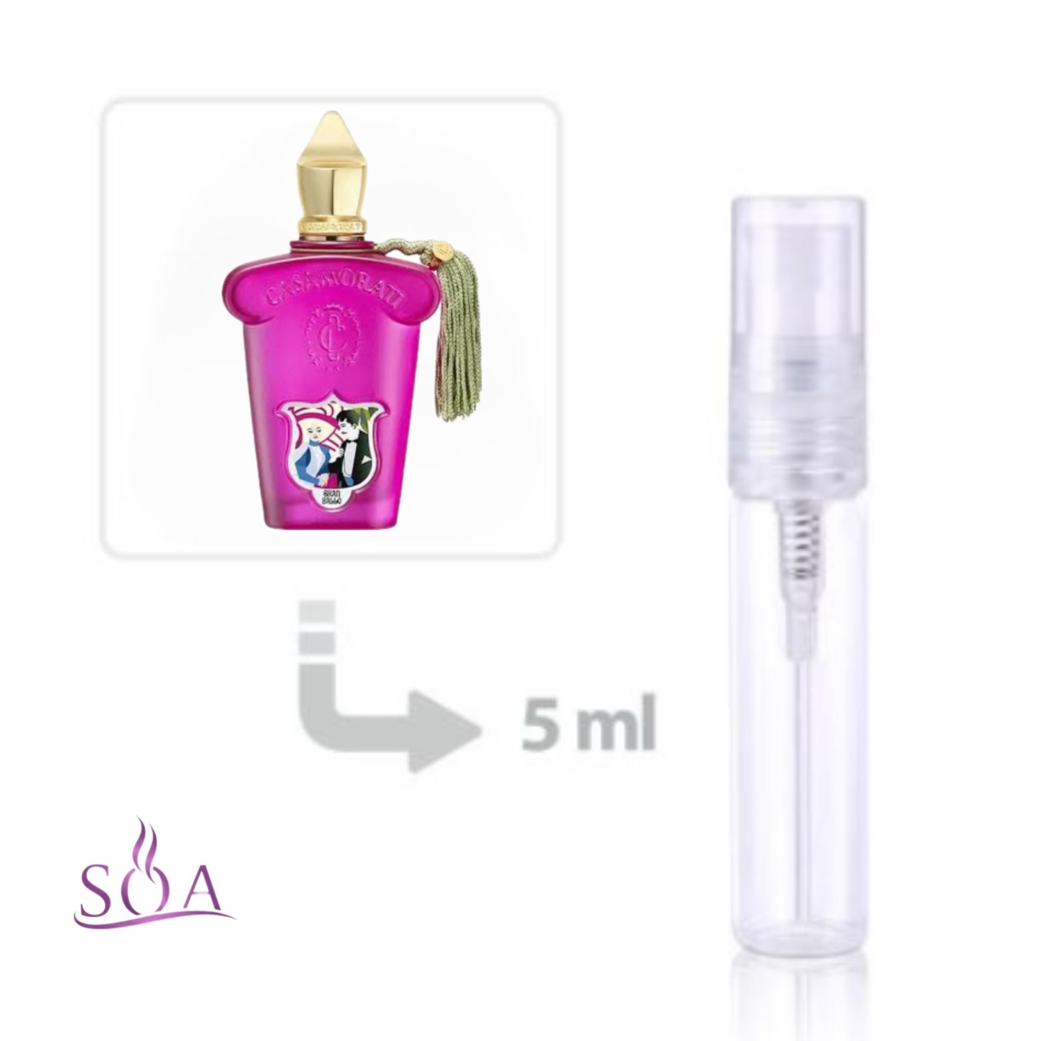 دکانت 5 میل عطر Casamorati Xerjoff Gran Ballo اصل با رایحه شیرین و لوکس
