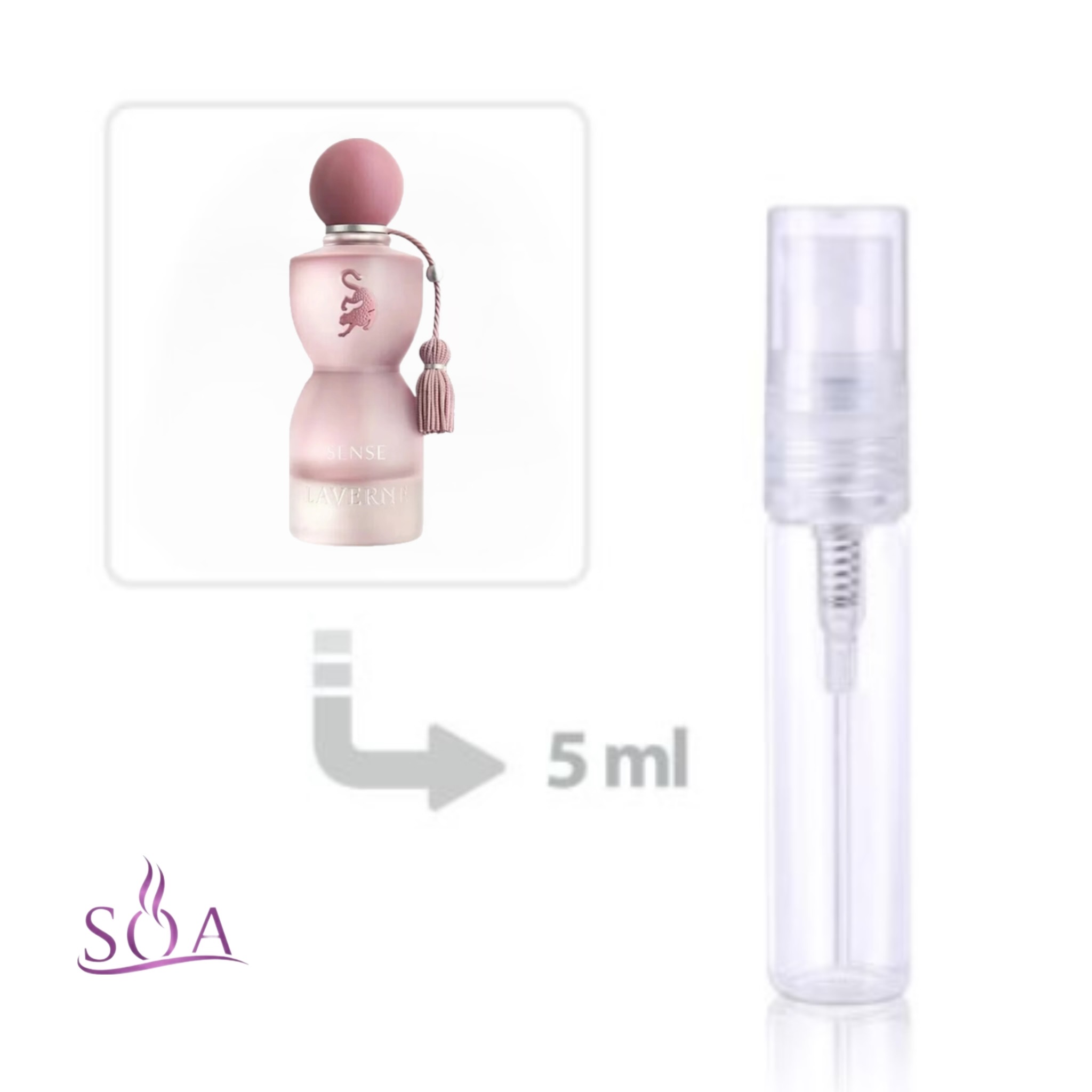 دکانت ۵ میل عطر سنس اصل؛ شیشه تست قابل حمل ۵ میلی‌لیتری با کیفیت تضمینی