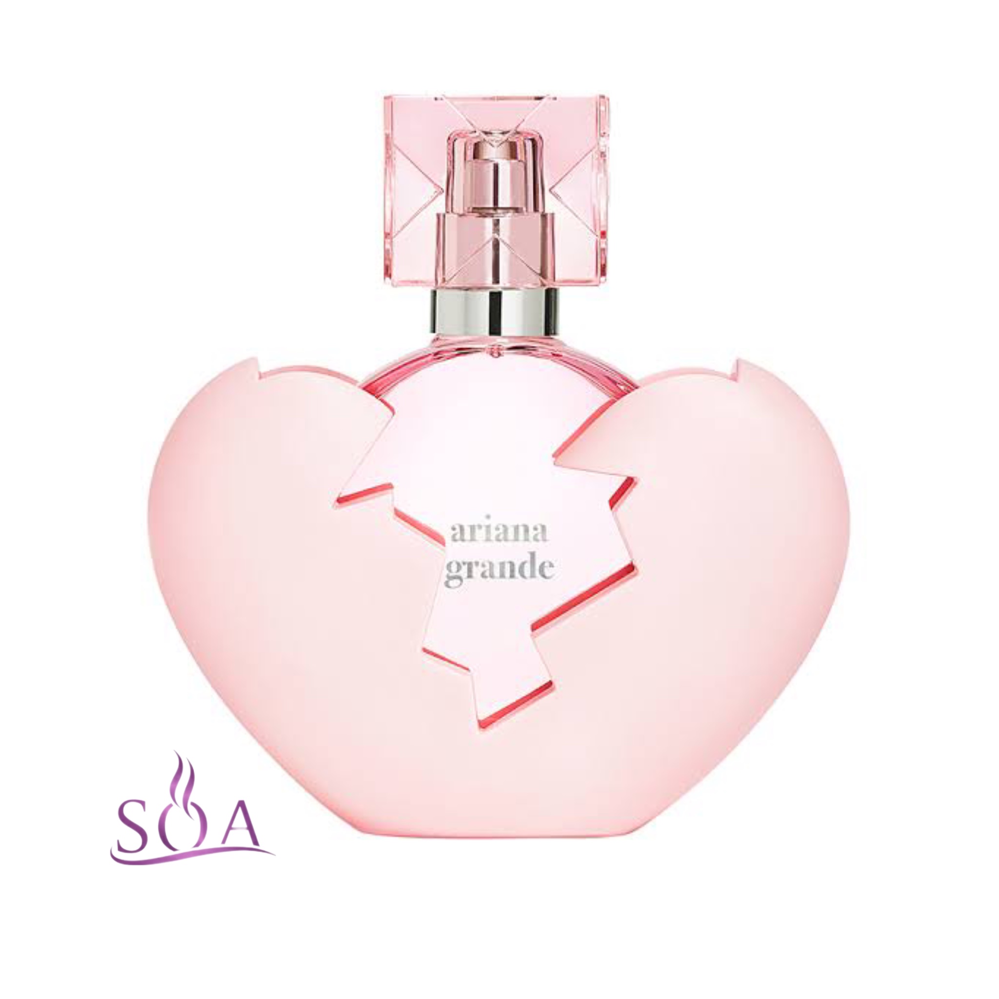 عطر زنانه آریانا گراند Thank U Next حجم 100 میل با رایحه شیرین نارگیل و تمشک