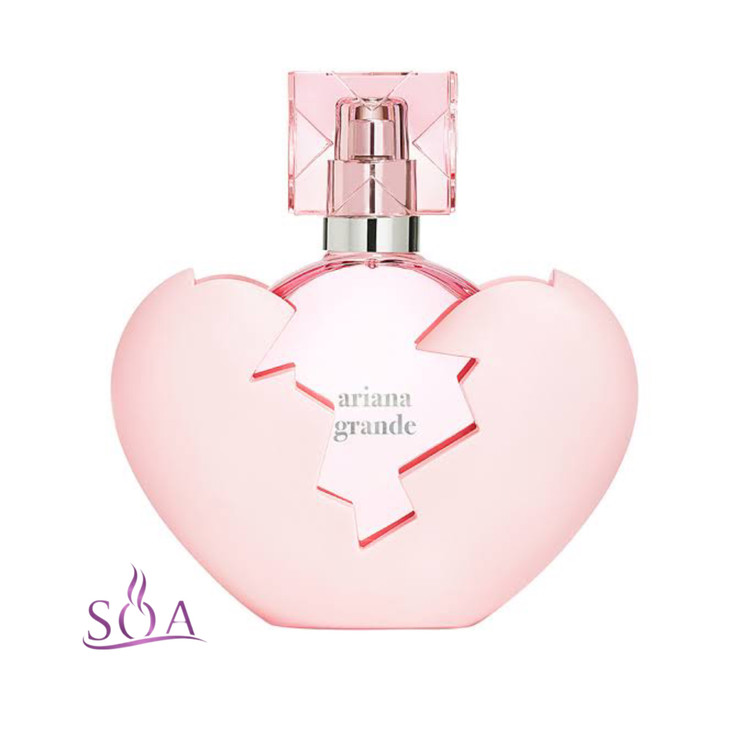 عطر زنانه آریانا گراند Thank U Next حجم 100 میل با رایحه شیرین نارگیل و تمشک