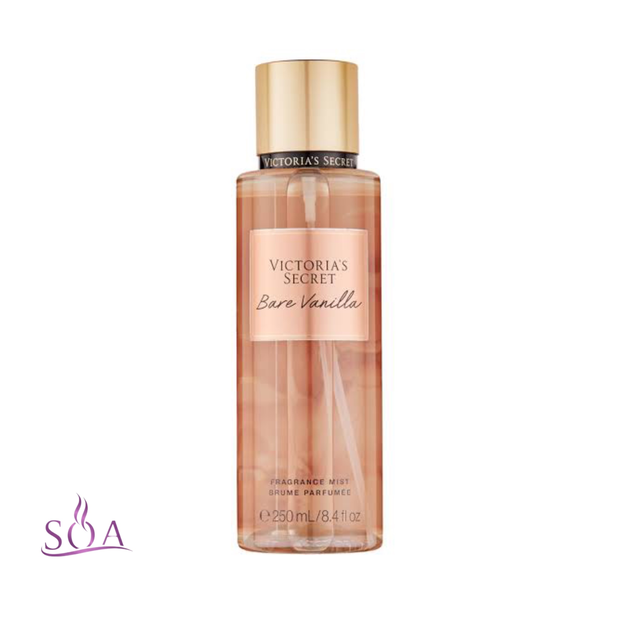 بادی میست ویکتوریا سکرت Bare Vanilla حجم 250 میل با رایحه وانیلی شیرین و گرم