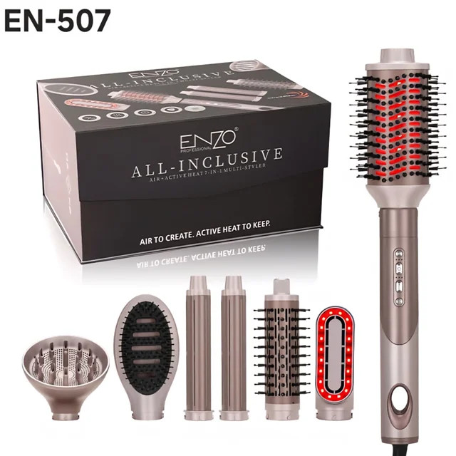 سشوار دایسون انزو اصل مدل EN-507 — دستگاه مولتیاستایلر کامل با تکنولوژی Air + Active Heat و حرارت مادون قرمز EN-507