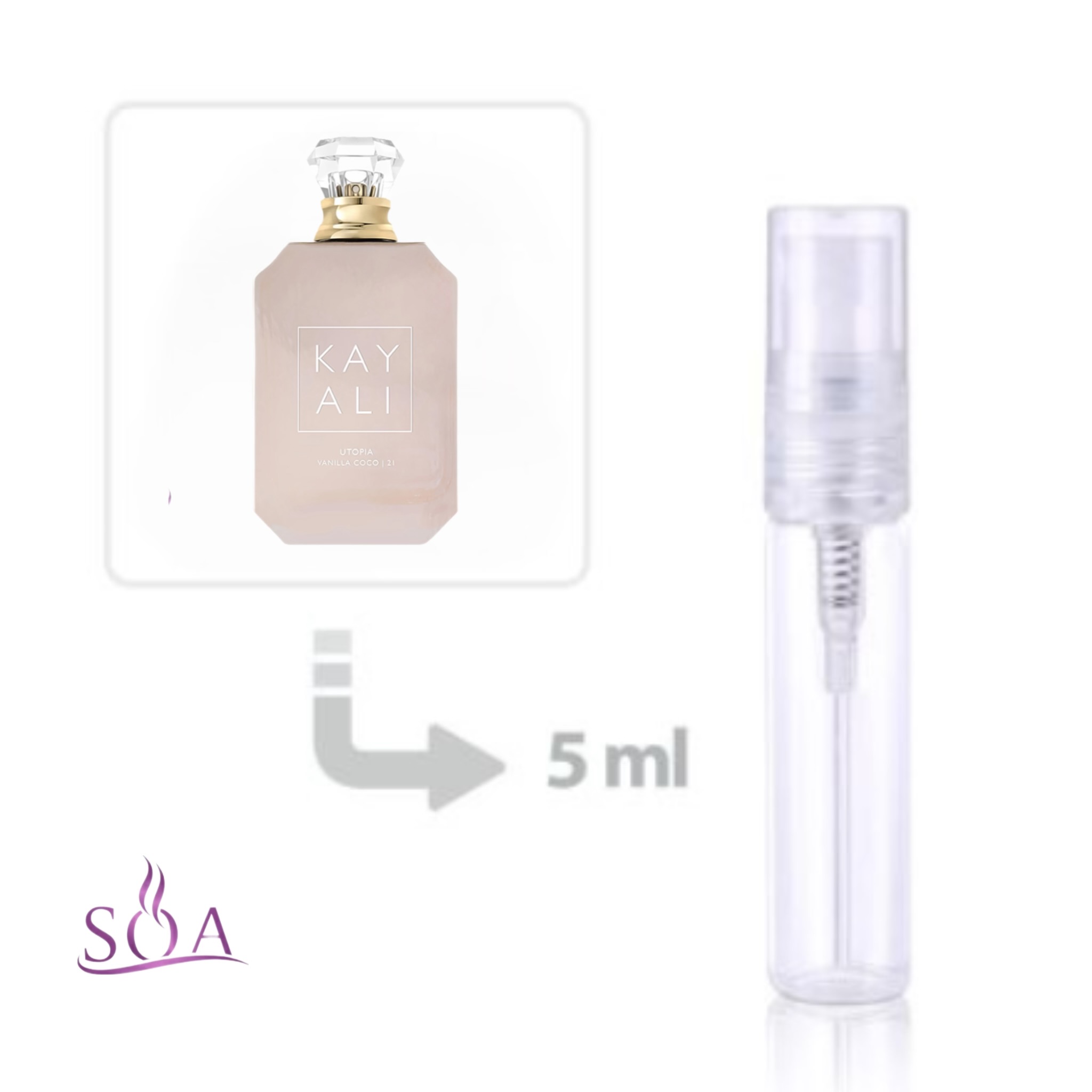 دکانت ۵ میل عطر کایالی وانیلا کوکو با رایحه شیرین، وانیلی و نارگیلی