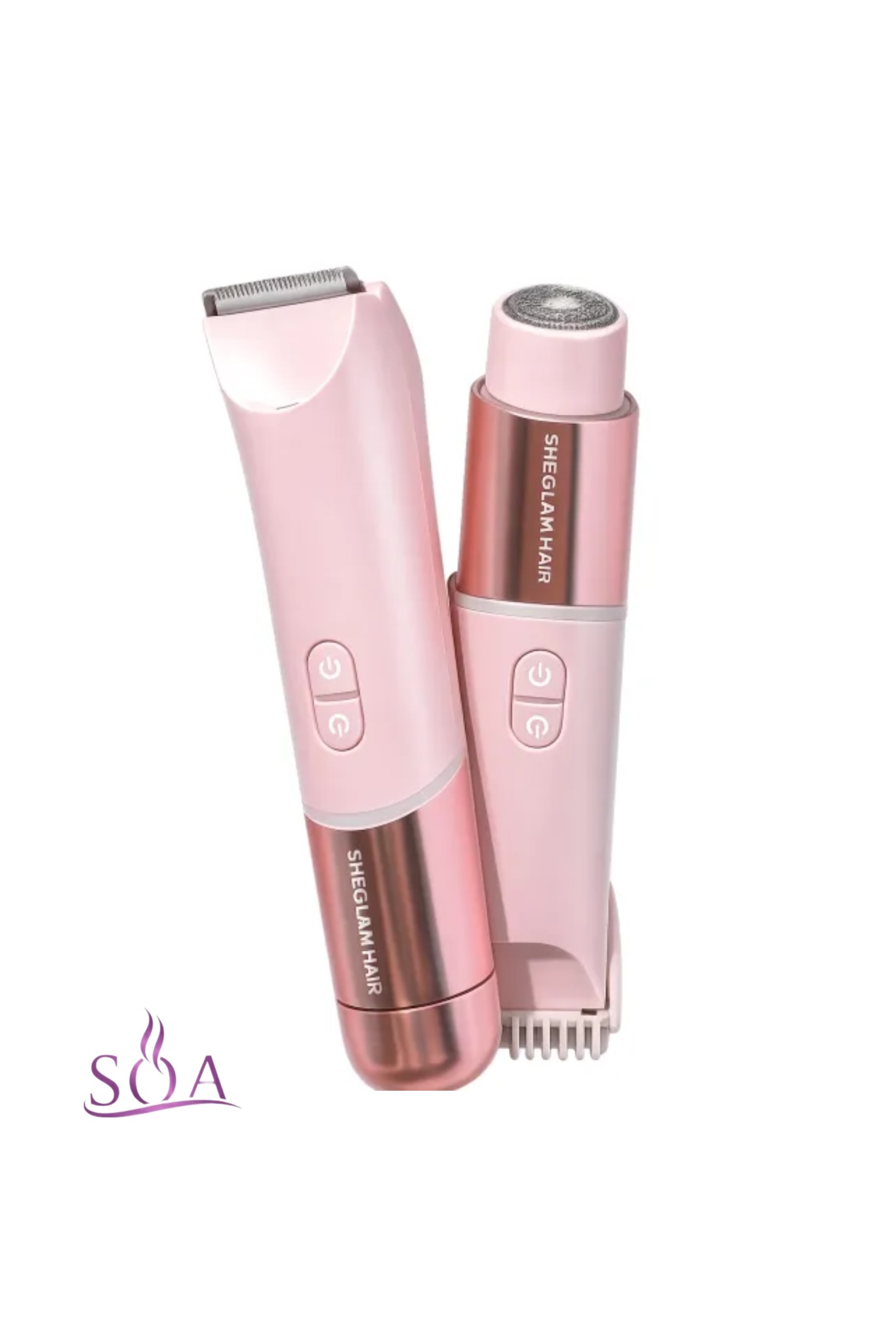 موزن برقی بیکینی شیگلم مدل Smooth Moves دو سر با طراحی ارگونومیک و اصلاح ایمن