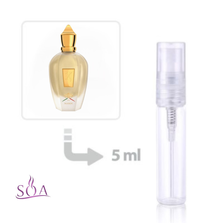 دکانت ۵ میل عطر زرجف ناکسوس با رایحه گرم، عسلی و لوکس در شیشه مسافرتی