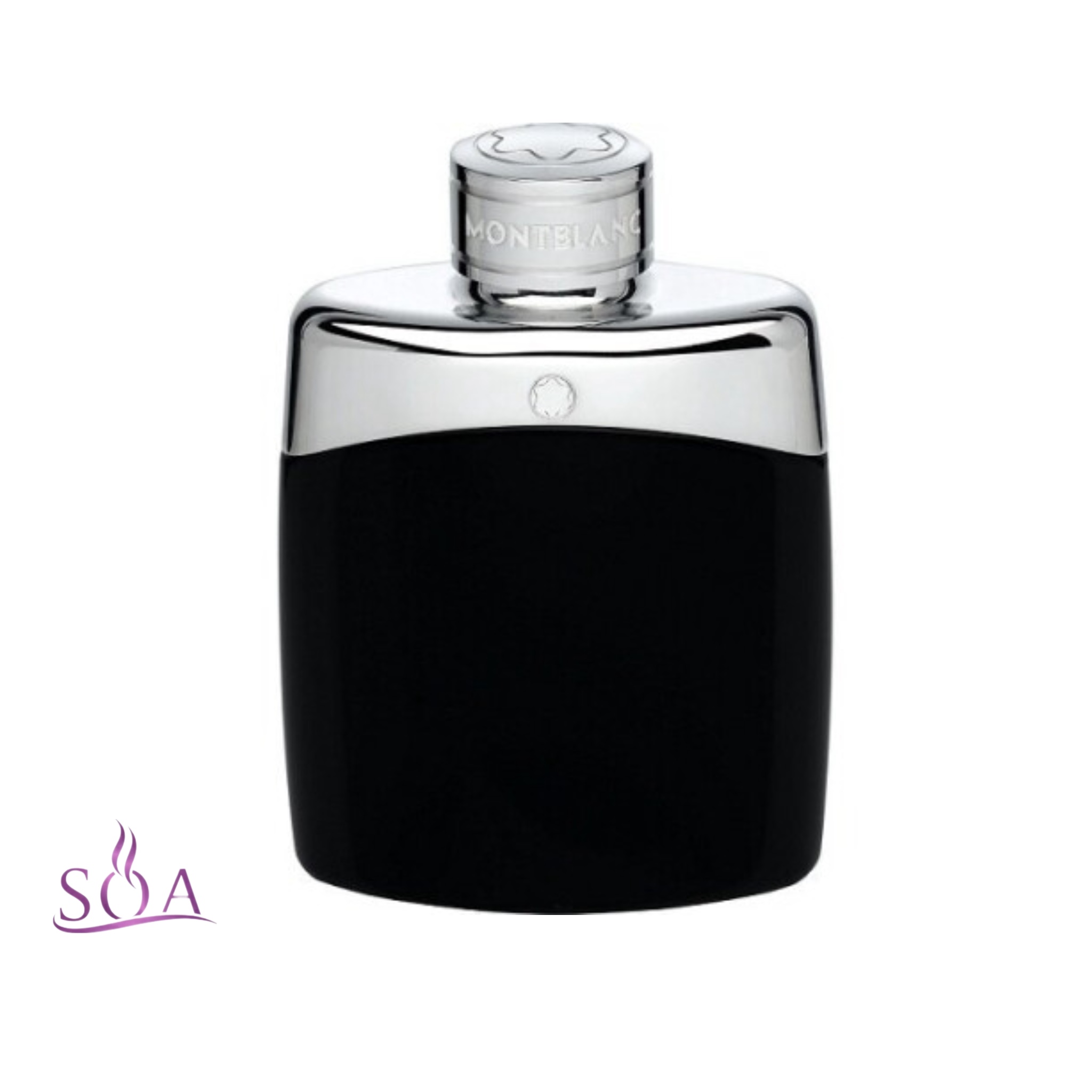 عطر مردانه مونت‌بلنک لجند ۱۰۰ میل، شیشه مشکی و نقره‌ای کلاسیک