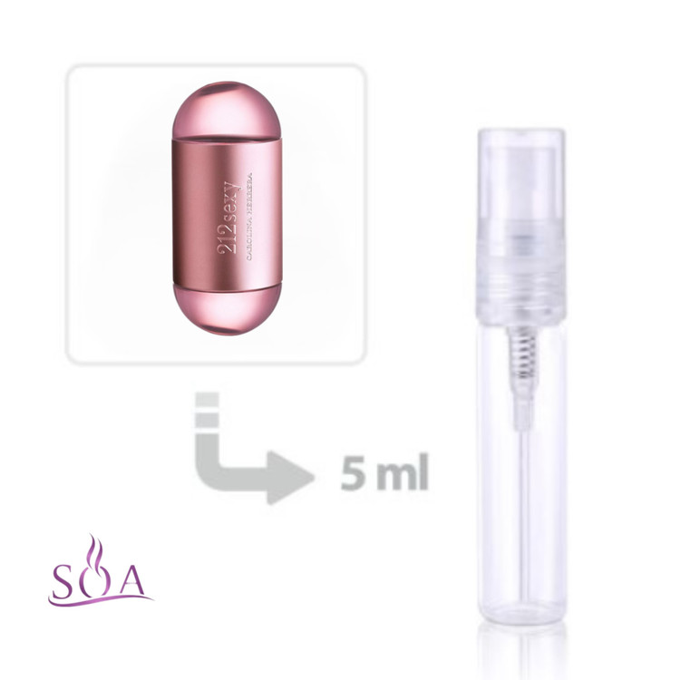 دکانت عطر کارولینا هررا 212 سکسی زنانه، خرید دستریز 5 و 10 میل اصل و اورجینال