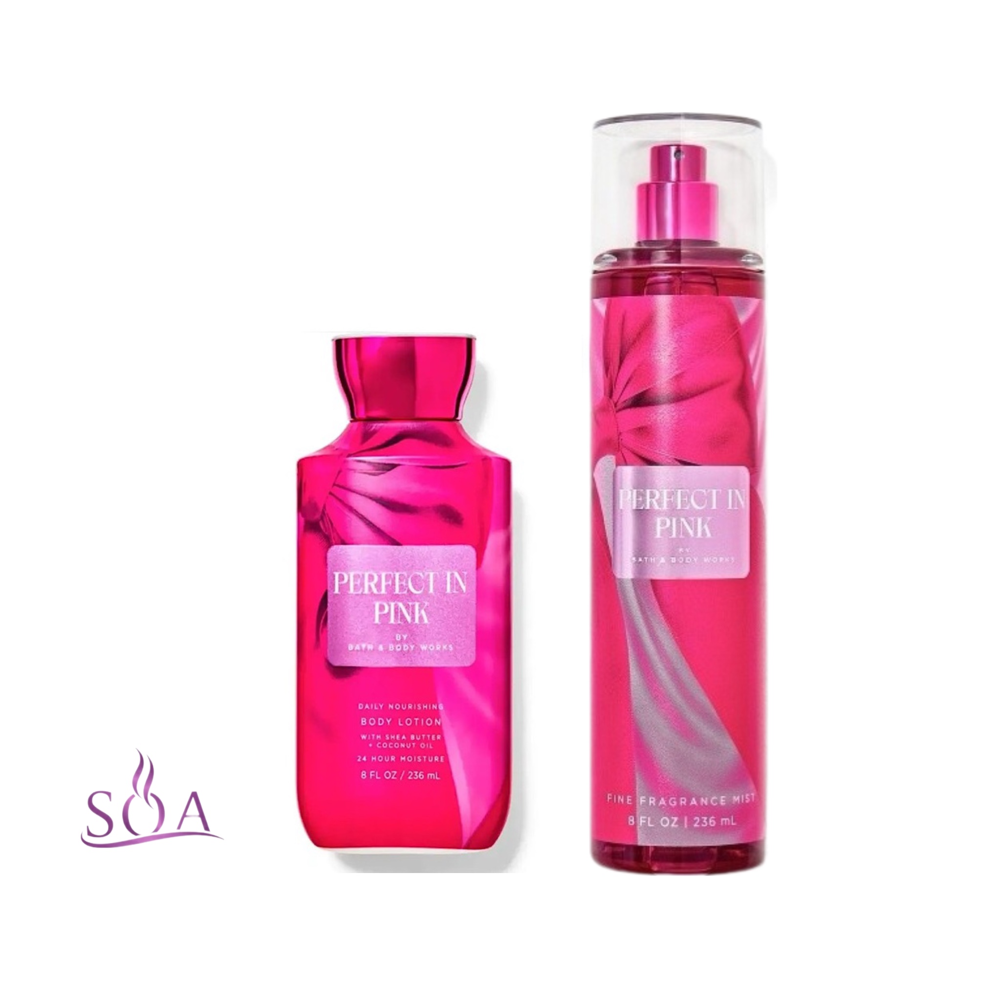 بادی اسپلش بث اند بادی وورکس Bath and Body Works رایحه Pink Perfectin حجم 236 میل