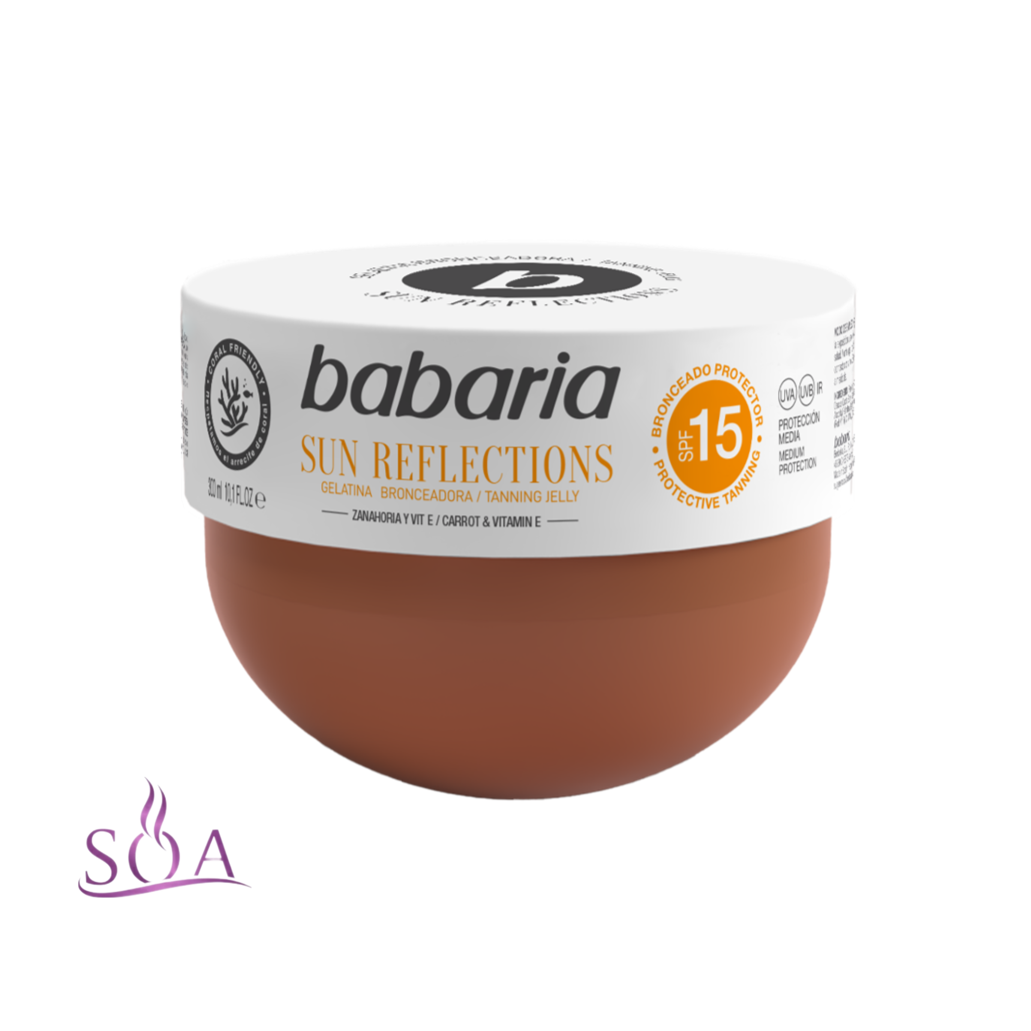 برنزر كاسه اى باباريا Babaria حاوى عصاره هويج حجم 300 ميل