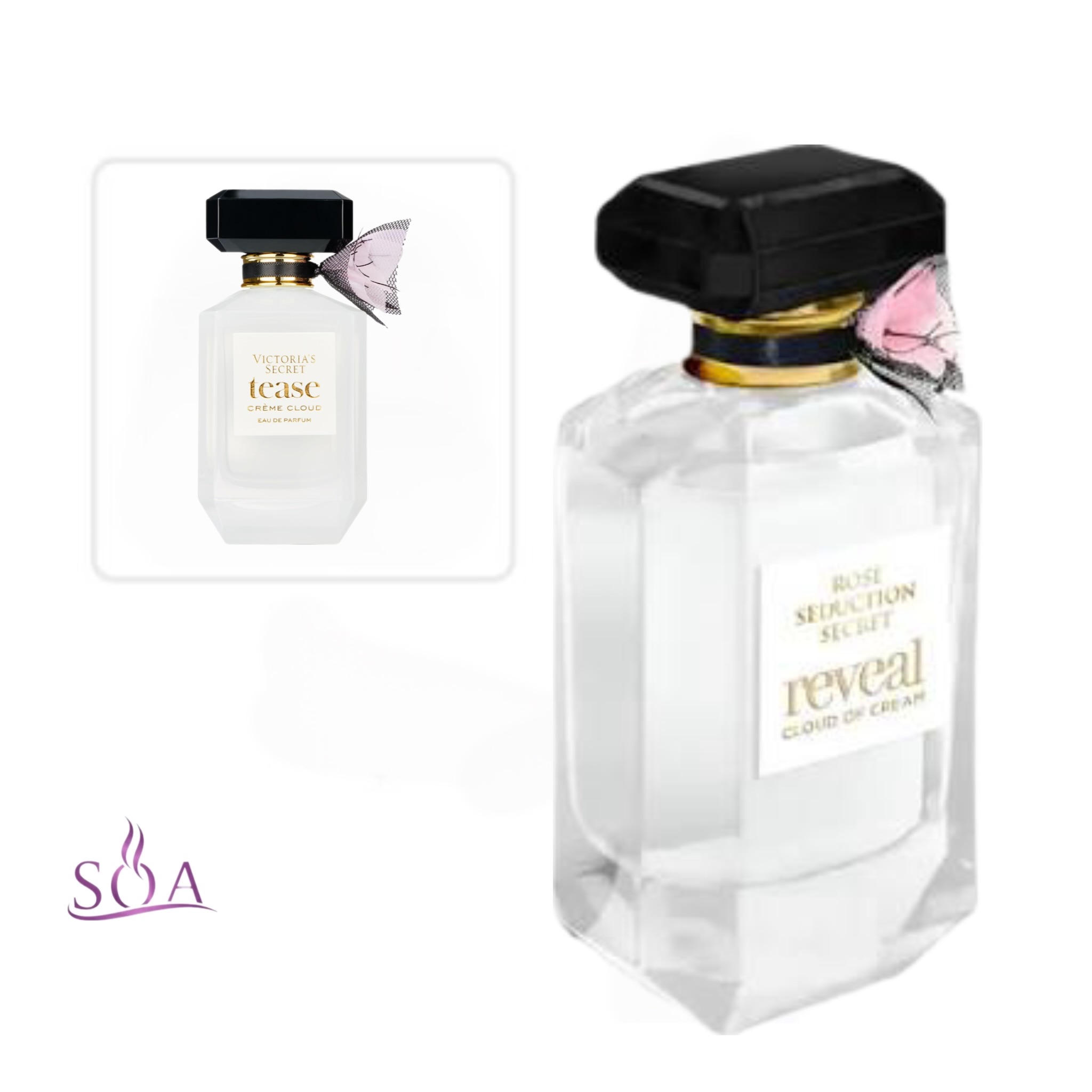عطر ادوپرفیوم زنانه فراگرنس ورد مدل Rose Seduction مشابه كرم كلاود ويكتوريا سكرت