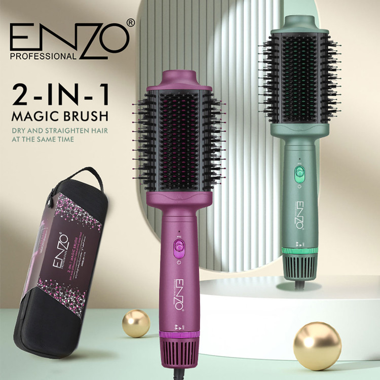 برس حرارتی و سشوار چرخشی انزو ENZO EN-4110 | حجمدهنده و صافکننده مو 1500 وات