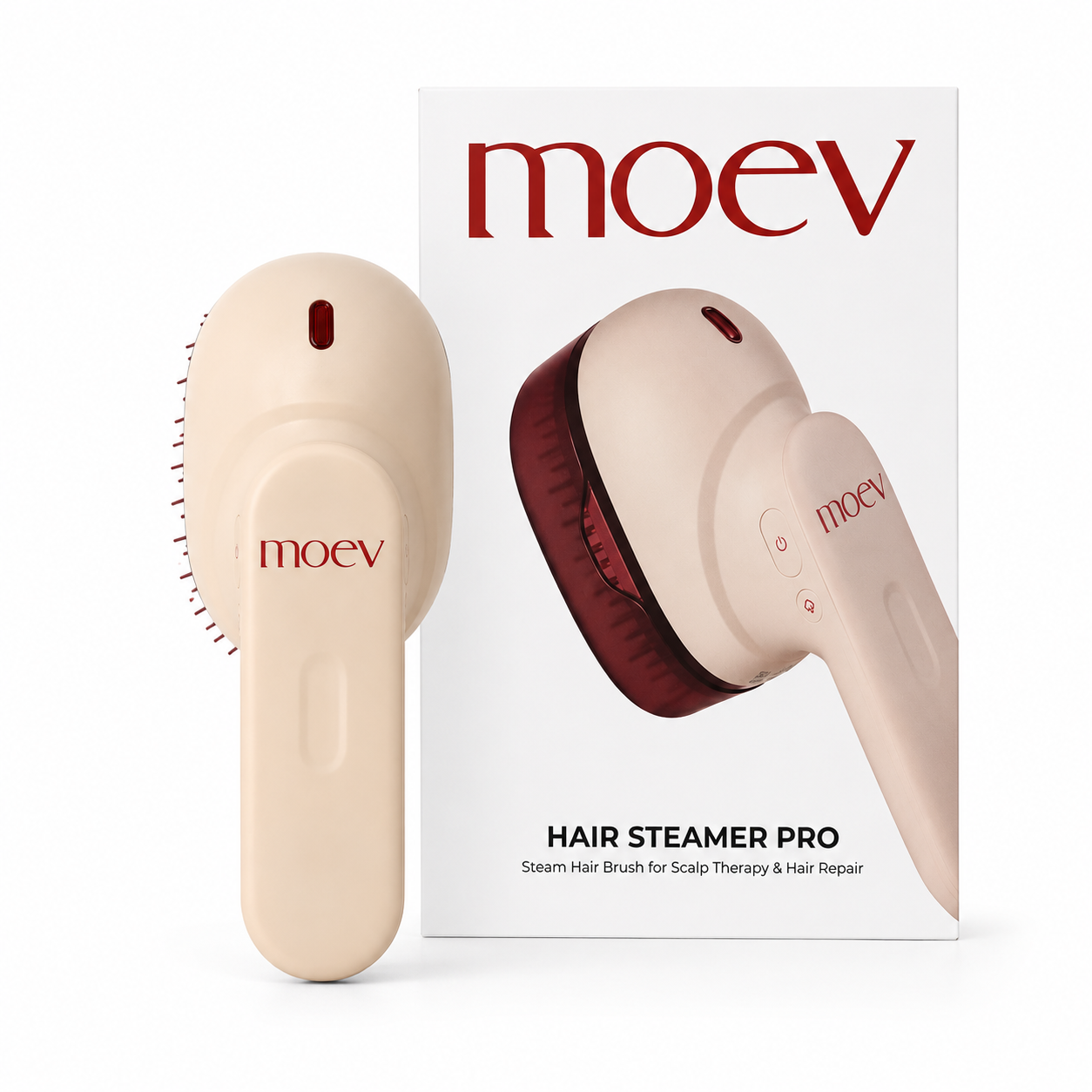 برس ماساژور و اشعه تراپی پوست سر مو ایو MOEV Hair Steamer Pro