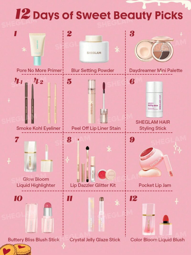 ست تقویمی سورپرایزی شیگلم Advent Calendar SHEGLAM