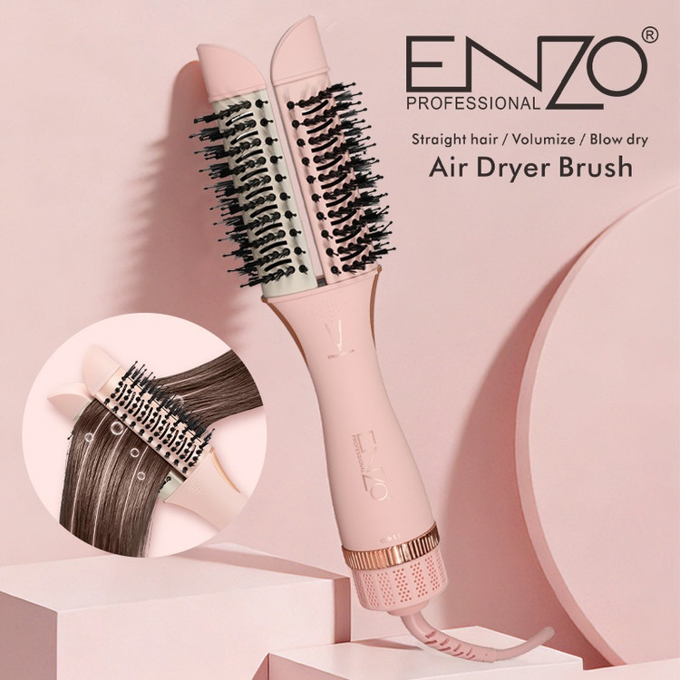سشوار برسدار و حالتدهنده 3 کاره انزو مدل EN-501 | ENZO Professional 3 in 1 Ionic Hair Dryer Brush