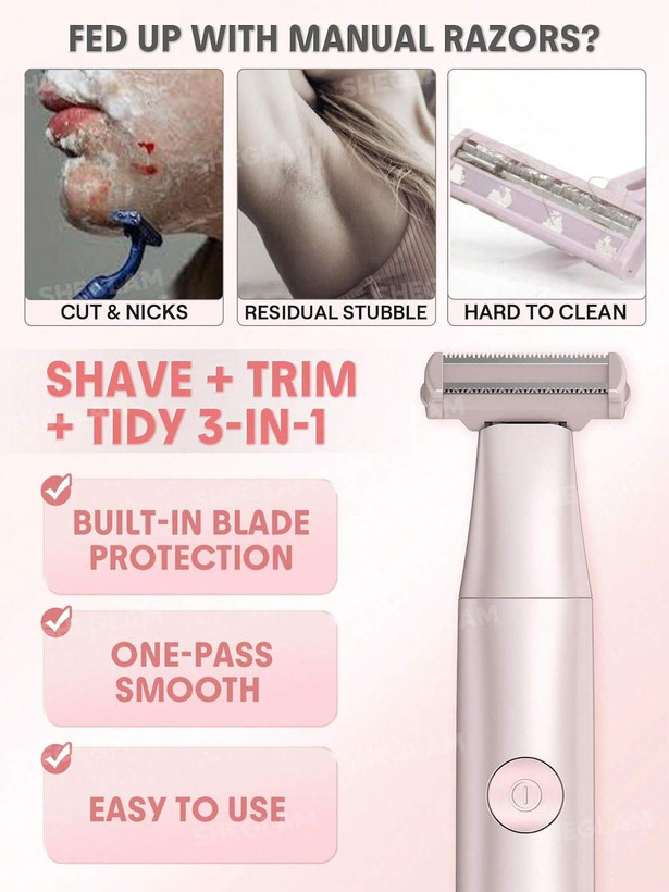 دستگاه اصلاح شیگلم مدل Smooth Moves رزگلد SHEGLAM