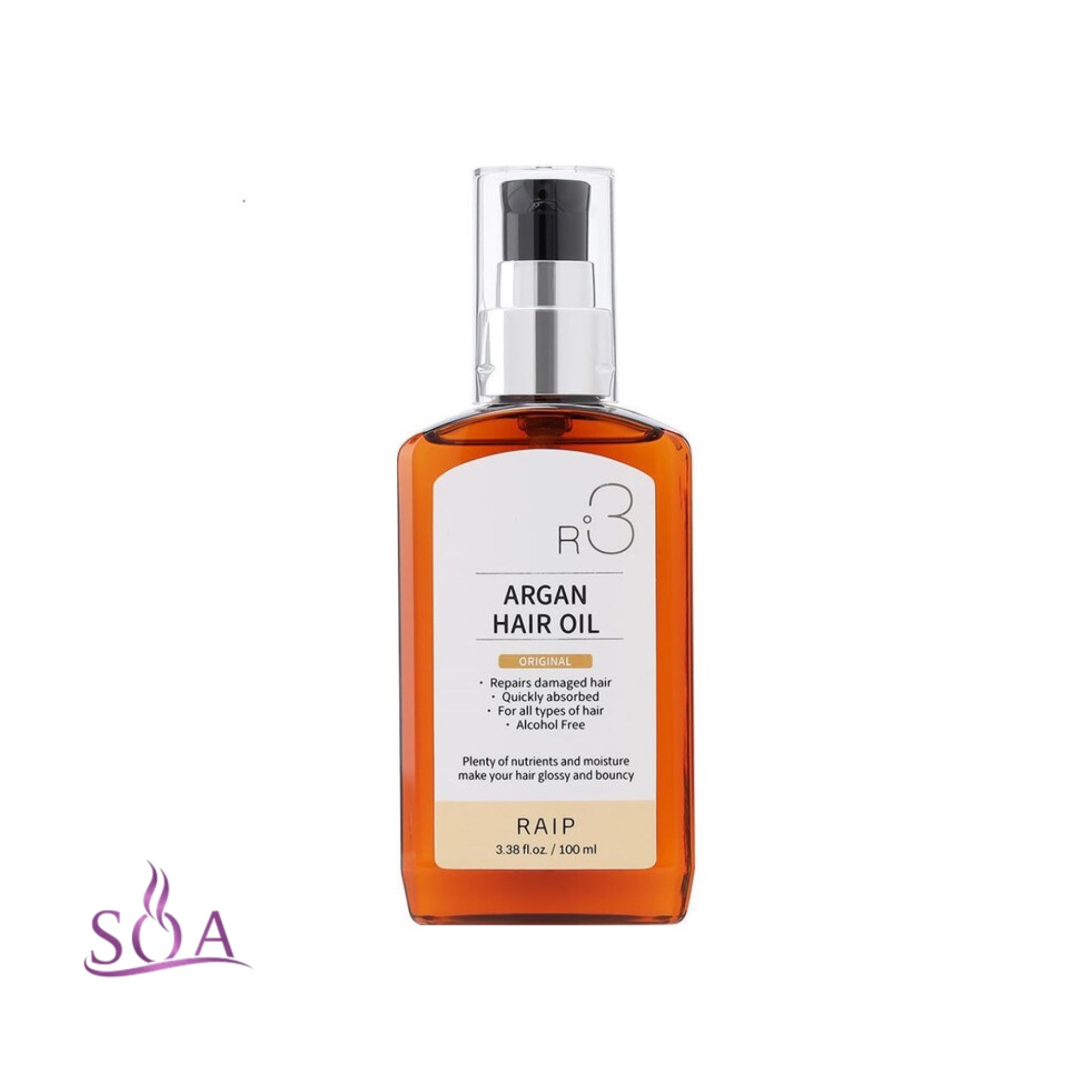 روغن آرگان و عطر مو ریپ Raip رایحه Original حجم 100 میل